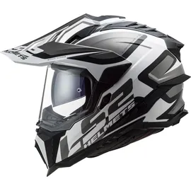 LS2 MX701 Explorer Alter Schwarz/Weiß XXL