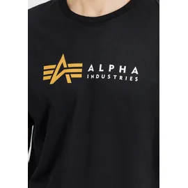 Alpha Industries Label Kurzarm-T-Shirt Black 3XL