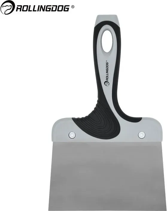 ROLLINGDOG 14 cm Edelstahl-Fugendübel für Trockenbau, Putzglättung, Fugenmörtel-Auftragen, Wandreparatur, professionelles Werkzeug für Bau und Maler, langlebige, flexible Klinge