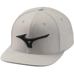 Mizuno Tour Flat Snapback Cap Golfmütze Grau EINHEITSGRÖSSE