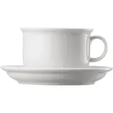 Thomas Trend 14765 Cappuccino-Tasse mit Untertasse, Porzellan, Weiß, 320 ml, 2-teilig