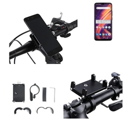 K-S-Trade für Lenovo A7 Smartphone-Halterung, (Handyhalterung das Fahrrad Halter Lenkstange Fahrradhalterung) schwarz