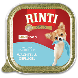 Rinti Gold Mini Wachtel & Geflügel 16 x 100 g