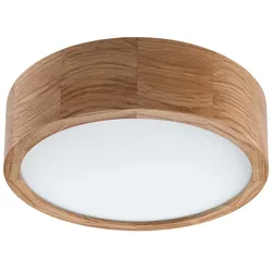 Licht-Erlebnisse LED Deckenleuchte Wohnzimmer Holzlampe Eiche