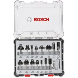 Bosch Fräser-Set, 15-teilig, inklusive gratis Cuttermesser