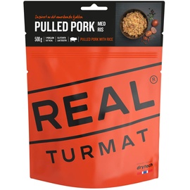 Real Turmat Drytech Pulled Pork mit Reis