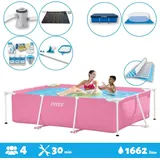 Intex Pool mit rechteckigem Rahmen 220 x 150 x 60 cm – im Lieferumfang enthalten Accessoire CB97