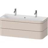 Duravit Waschtischunterschrank 2 Schubkästen 117,5 x 49 x 48 cm Taupe Supermatt