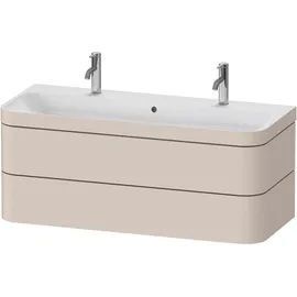 Duravit Waschtischunterschrank 2 Schubkästen 117,5 x 49 x 48 cm Taupe Supermatt