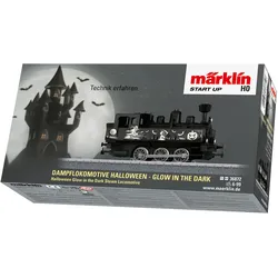 Dampflokomotive MÄRKLIN "Märklin Start up - Halloween: Glow in the Dark 36872" Modelleisenbahn-Fahrzeuge schwarz Kinder Loks Wägen Made in Europe