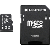 AgfaPhoto microSDXC Mobile High Speed 64GB Class 10 UHS-I + Adapter