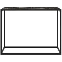 VidaXL Konsolentisch Schwarz 100x35x75 cm Hartglas