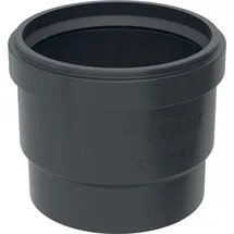 Geberit PE Steckmuffe mit Lippendichtung 56 mm Schwarz