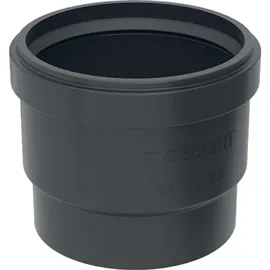 Geberit PE Steckmuffe mit Lippendichtung 56 mm Schwarz