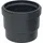 Geberit PE Steckmuffe mit Lippendichtung 56 mm Schwarz