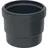Geberit PE Steckmuffe mit Lippendichtung 56 mm Schwarz