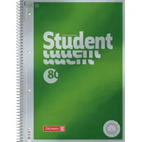 Brunnen Collegeblock Premium Student, A4 Lineatur 20, grün