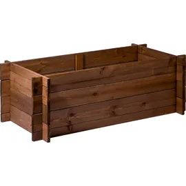 Dobar Hochbeet 117 x 58,5 x 38,5 cm Dunkelbraun