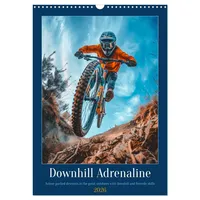 Calvendo Downhill Adrenaline (Wall Calendar 2026 DIN A3 Portrait),