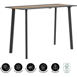 Dehner Bartisch Montpellier 160 x 66,5 x 104 cm dunkelgrau/braun