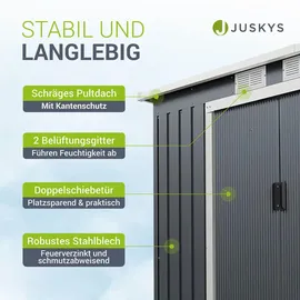 Juskys Geräteschuppen M 2,13 x 1,3 m anthrazit