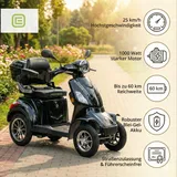 ECONELO E-Seniorenmobil Voltrixx 4-Rad 1000 Watt Schwarz