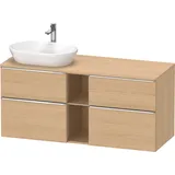 Duravit D-Neo Konsolenwaschtischunterbau wandhängend Natur Eiche Matt 1400x550x664 mm - DE4970L10300 DE4970L10300000