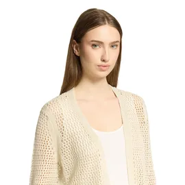 Betty Barclay Strickjacke mit Lochmuster Beige 40
