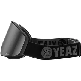 YEAZ Magnet-Ski-Snowboardbrille silber verspiegelt/schwarz APEX