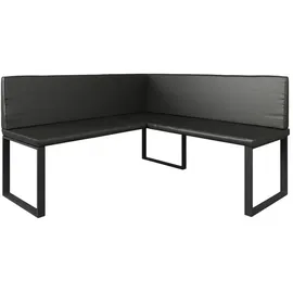 Vicco Sitzbank, Esszimmer-eckbank Ravon, Schwarz, 150 x 150 cm