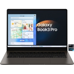 Samsung Galaxy Book3 Pro Notebook (35,56 cm/14 Zoll, Intel Core i7 1360P, Iris® Xe Graphics, 512 GB SSD) grau