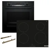 Bosch PYROLYSE TELESKOPAUSZUG + Induktionskochfeld autark 60 cm