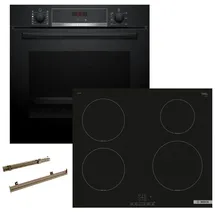 Bosch PYROLYSE TELESKOPAUSZUG + Induktionskochfeld autark 60 cm