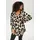 aniston plus Schlupfbluse mit Leoprint Beige 44