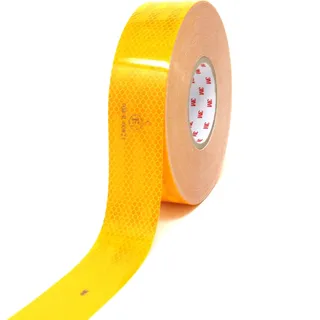 Finest Folia 3M Diamond Grade 983 Scotchlite Konturmarkierung 50mm Reflexfolie Reflexband (Gelb-71, 3 Meter)