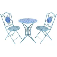 Hti-Living Bistro Set 3-tlg. Blau