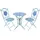 Hti-Living Bistro Set 3-tlg. Blau