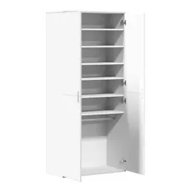 vidaXL Schuhschrank 80 x 178 x 39 cm weiß