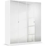 Rauch Reflect, mit Spiegelfront, inkl. praktischer Inneneinteilung und Stoffboxen-Set weiß