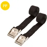 CONACORD Spanngurte 18 mm x 50 cm Schwarz 2er Pack
