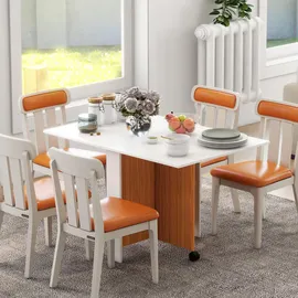 Homcom Schreibtisch Eiche Weiß