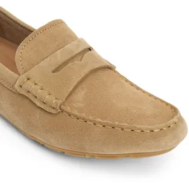 Tommy Hilfiger Flag Soft Suede Driver Loafer Damen Khaki 38