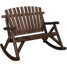 vidaXL Garten-Schaukelbank 123 x 96 x 102 cm Braun