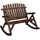 vidaXL Garten-Schaukelbank 123 x 96 x 102 cm Braun