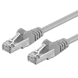 PremiumCord Netzwerkkabel, Ethernet, LAN & Patch Kabel CAT6a, 10Gbit/s, S/FTP PIMF Schirmung, AWG 26/7, 100% Cu, schnell flexibel und robust RJ45 kabel, grau, 150m