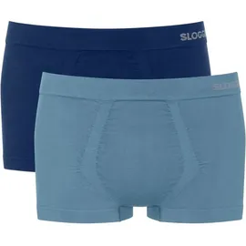 SLOGGI Men GO Smooth Hipster Briefs Marine/Blau X-Large Herren