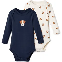 Tchibo - 2 Babybodys - Herren - Gr. 98/104 - dunkelblau