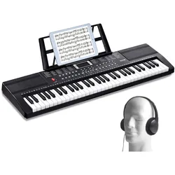 VEVOR Digital 61 Tasten Keyboard E-Piano Klavier Digital Piano 200 Rhythmen