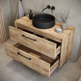 Badplaats Waschtischunterschrank Florence 80 x 46 x 46 cm Kastanie Eiche