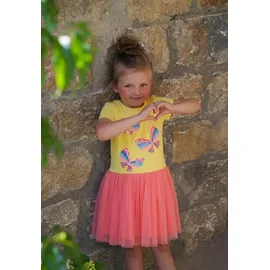 danamade Tüllkleid "DANAMADE Dresses DTESSA", Mädchen, Gr. 104, gelb (lemonade), Oberteil: 95% Polyester, 5% Elasthan. Rock: 100% Polyester, Futter: 100% Polyester, Kleider